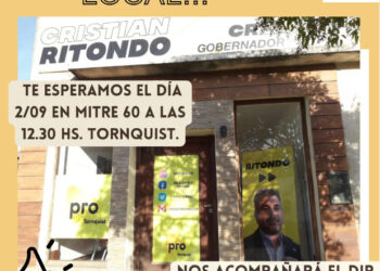 La Junta Promotora del PRO invita a la inauguración de su local partidario