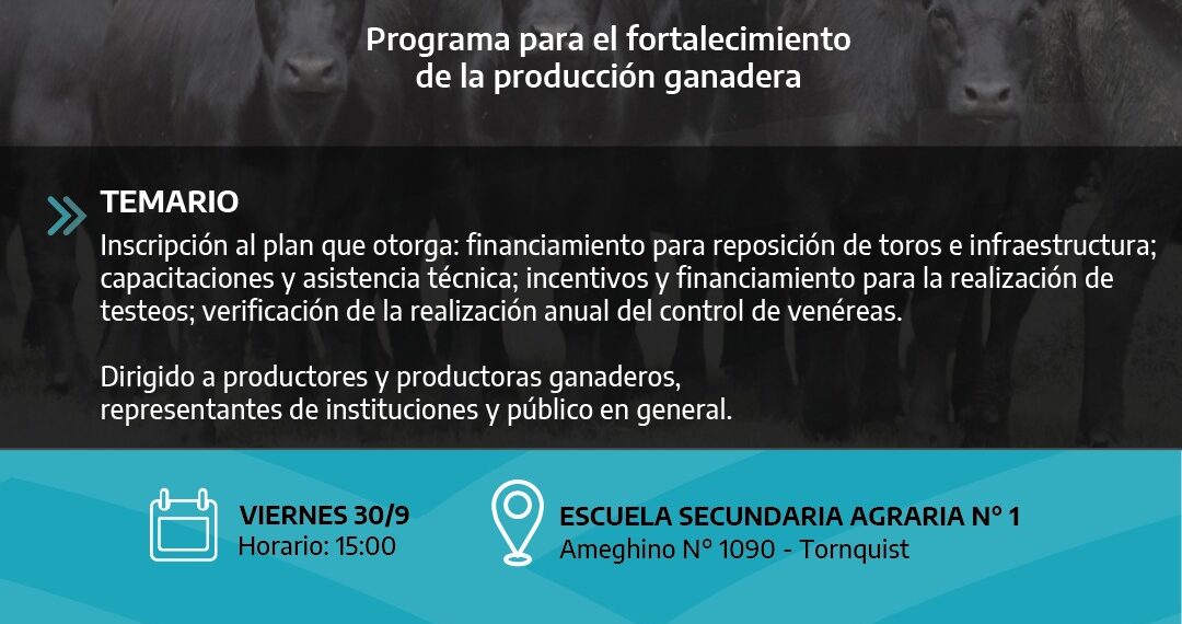 Se presentará el programa Ganado Bonaerense 6X6