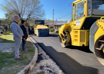 Se concreta la pavimentación de la calle Meyer en Sierra de la Ventana