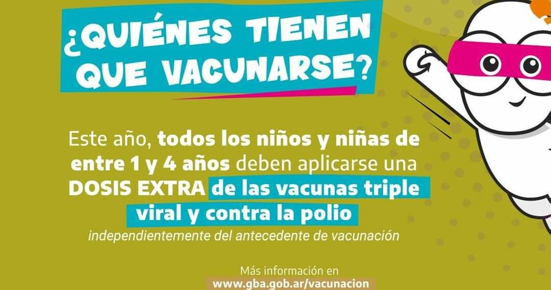 Campaña de refuerzo de vacunación contra Sarampión, Rubeola, Paperas y Polio