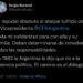 Enérgico repudio del intendente Bordoni sobre el ataque que sufrió la vicepresidenta