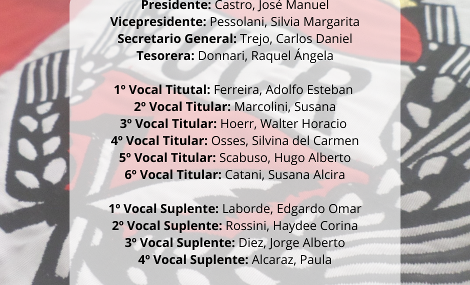 Nuevas autoridades en el Comitè Distrito de la UCR.