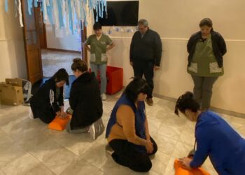 Personal de la Casa del Niño recibió una capacitación de RCP y Primeros Auxilios