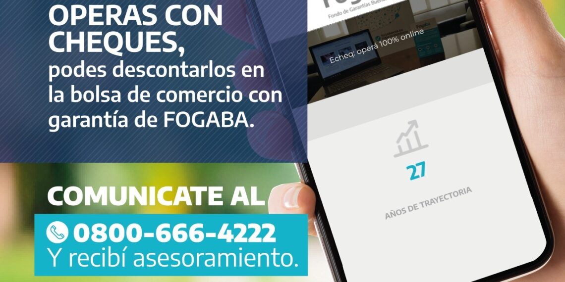 Fogaba ofrece a pymes descuentos de cheques con garantía
