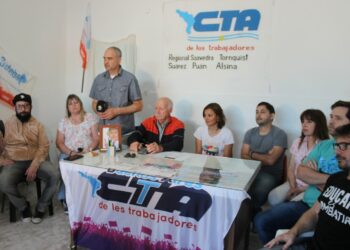 Presentaron en Tornquist la lista de la CTA. para la elección de representantes sindicales