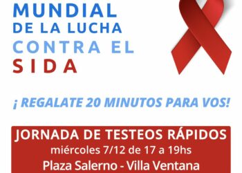 Jornadas de testeos de VIH en Villa Ventana y Sierra de la Ventana