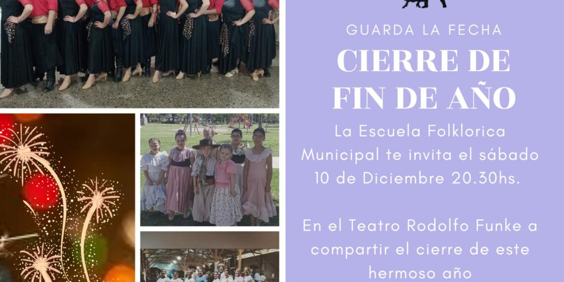 La Escuela Folclórica Municipal cerrará el año con un festival