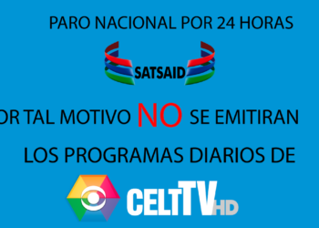No habrá programación en el canal local por paro nacional y movilización de SATSAID
