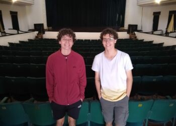 Agustín y Matías Ciancia se encuentran filmando una película basada en hechos ocurridos en Tornquist en la década del ´50 (Video)