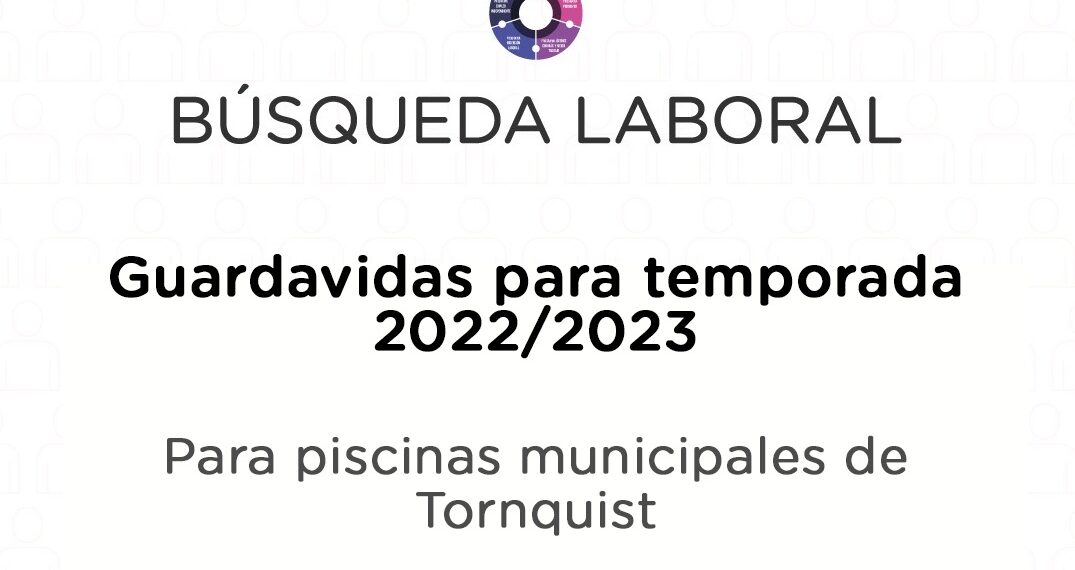Búsqueda de guardavidas para las piscinas municipales de Tornquist