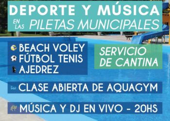 Sábado de deportes y música en las piscinas municipales de Tornquist