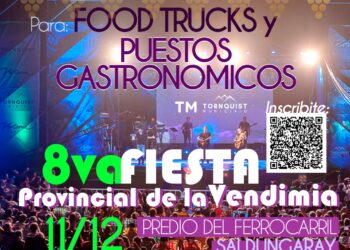 Convocatoria a foodtrucks y puestos gastronómicos para participar en la Fiesta Provincial de la Vendimia