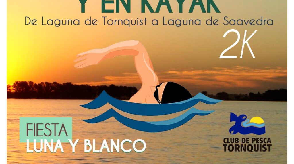 Se viene un nuevo cruce a nado y en kayak de la laguna de Tornquist a la de Saavedra