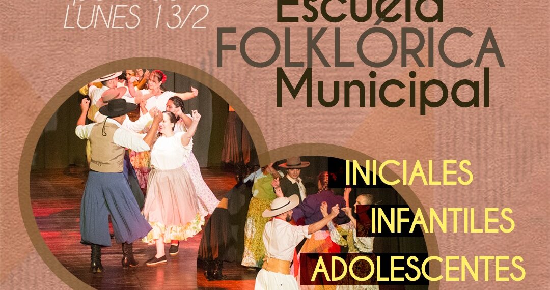 Inscripciones abiertas a la Escuela Folklórica Municipal