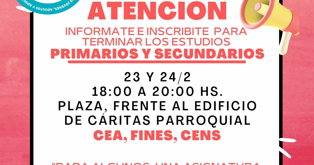 Posibilidad de finalizar los estudios primarios y secundarios