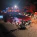Una camioneta chocó contra un puente y volcó en la ruta 76.