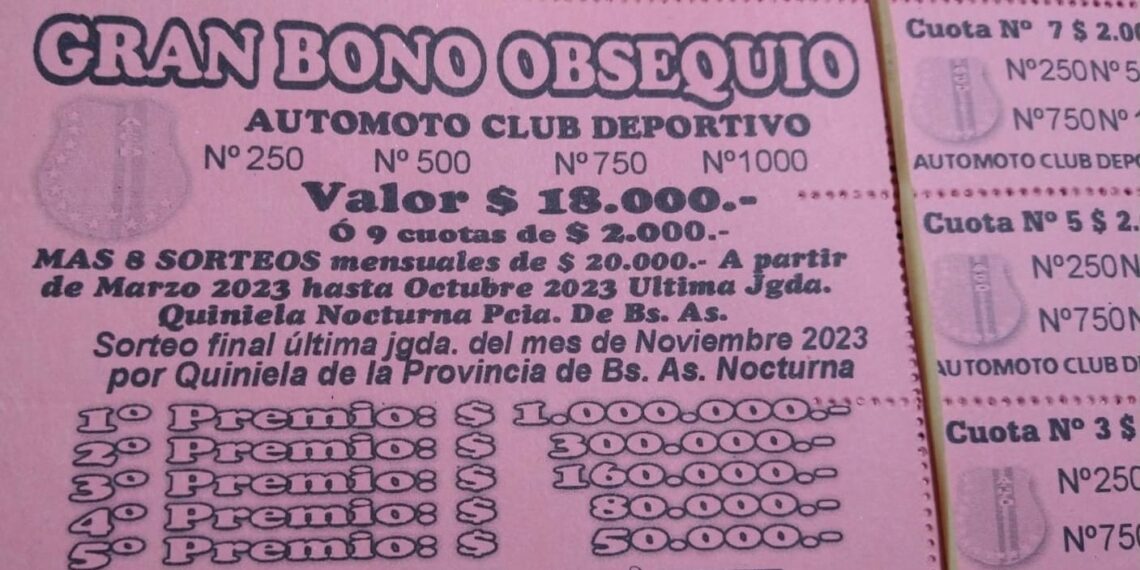 Automoto lanzó su millonario Gran Bono Obsequio
