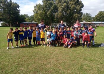 La Escuelita Azulgrana y la Séptima jugaron en Sierra