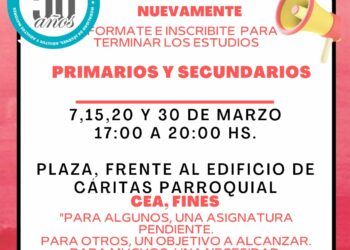Abierta la inscripción para finalizar los estudios primarios y secundarios