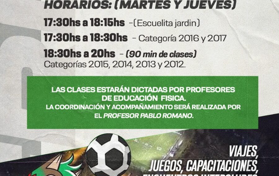 Comienza su actividad la Escuelita de Fútbol del Club Unión