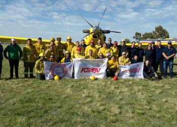 Bomberos del distrito y la región participaron del curso de uso y seguridad de medios aéreos (Videos y fotos)
