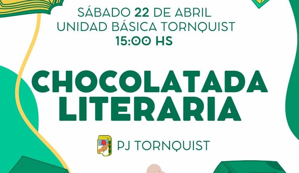 Chocolada literaria organizada por el Partido Justicialista