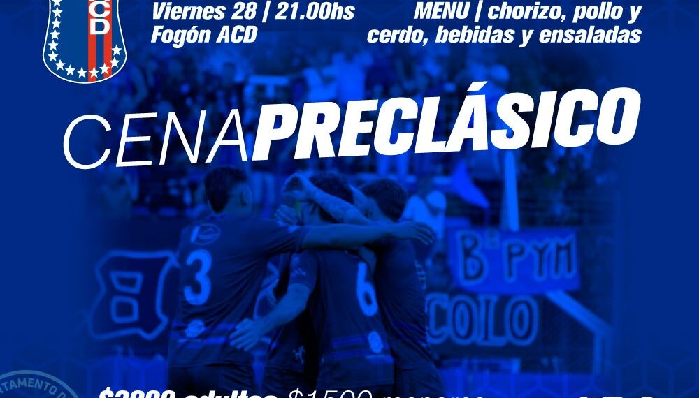 Este viernes será la cena preclásico en el Club Automoto