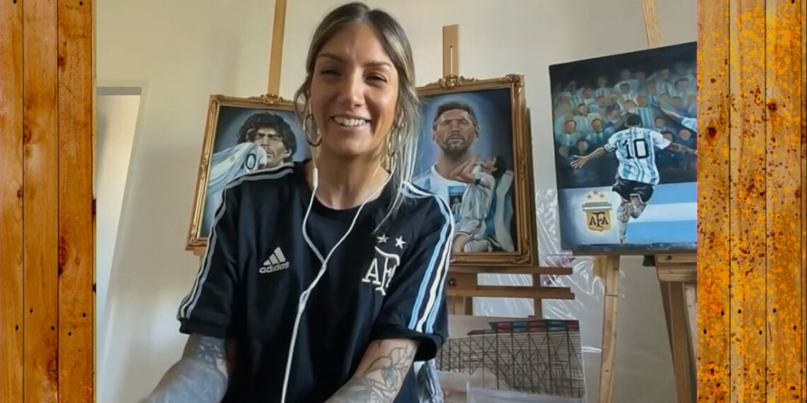 Lu Sedova: “Viví un momento muy especial cuando le regalé un cuadro a Diego para su cumpleaños” (Video)