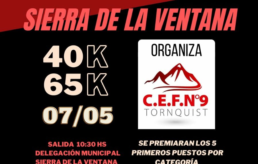 Se realiza este domingo el MTB Rural en Sierra de la Ventana