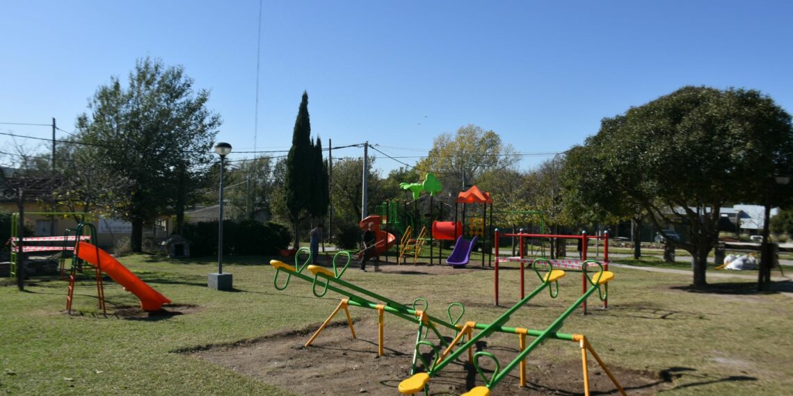 El municipio avanza con la renovación de la plaza del ACA de Sierra de la Ventana