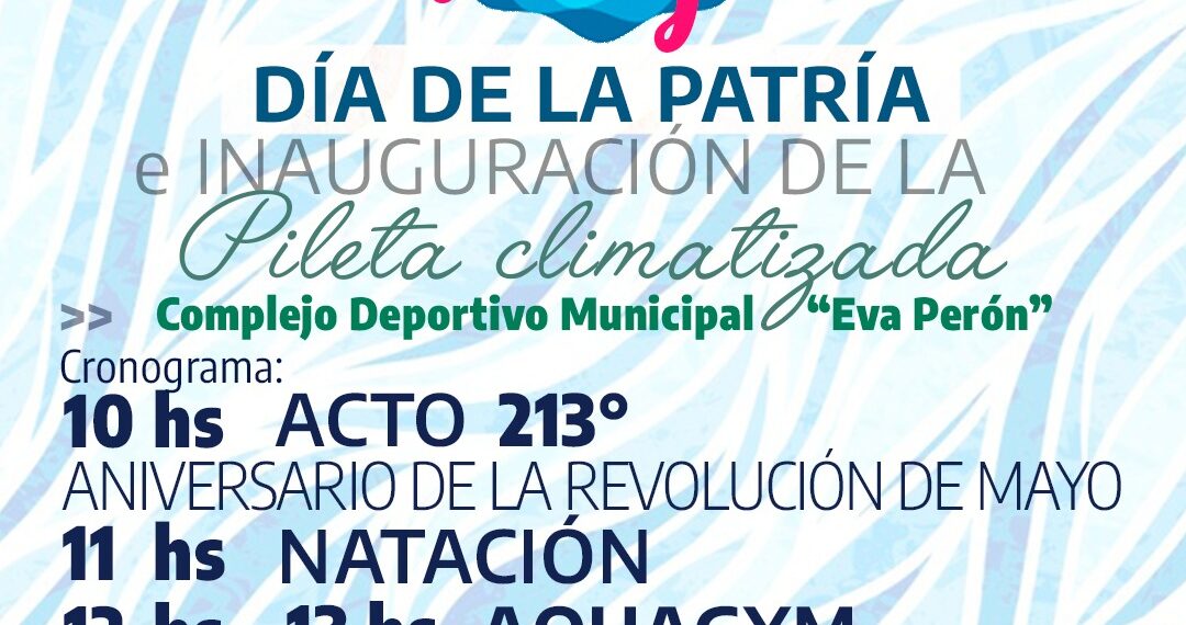 En el día de la patria se inaugurará el natatorio climatizado municipal