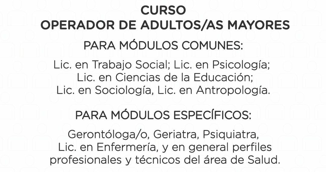 Se seleccionarán dos personas para el dictado de curso