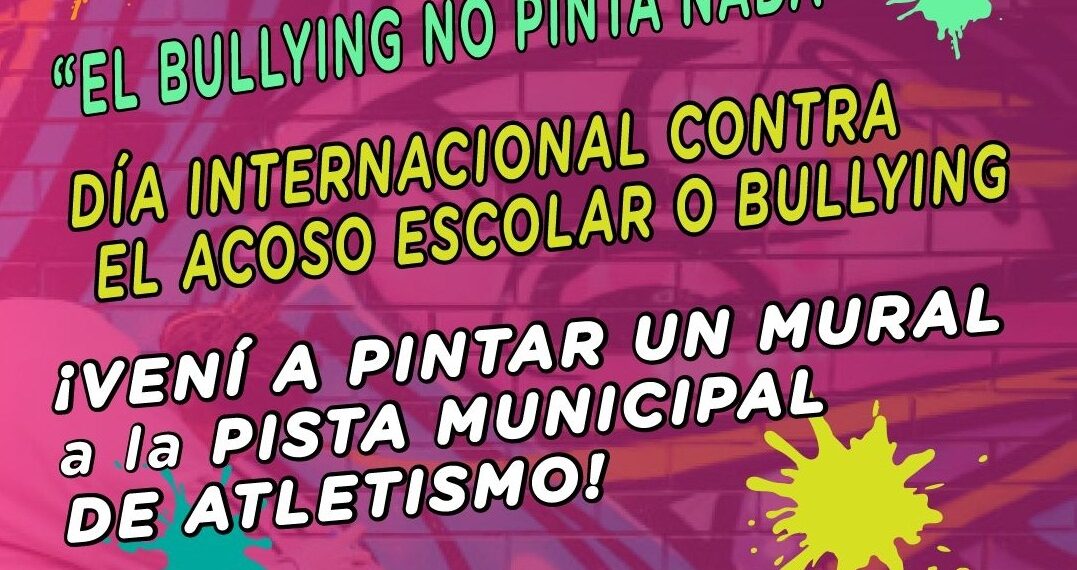 Se pintará un mural por el Día Internacional contra el Acoso Escolar o Bullying en la Pista de Atletismo