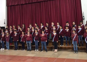 Alumnos de 4° grado del CNSL realizaron la promesa a la Bandera (Videos)