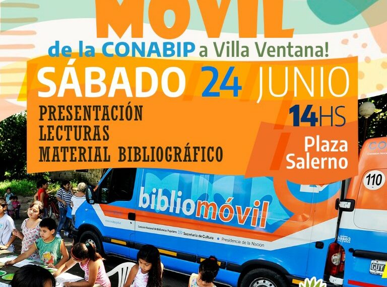 Llega a Villa Ventana la Bibliomóvil de la CONABIP