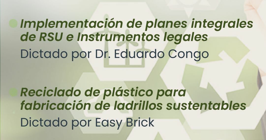 Se viene una jornada abierta de Economía Circular en la Gestión de Residuos