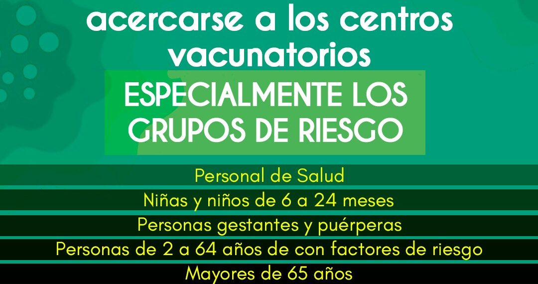 Reiteran la importancia de vacunarse ante el aumento de casos de Gripe A