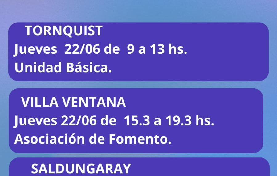 El Camión de Mercado Popular estará en Tornquist, Villa Ventana, Sierra de la Ventana y Saldungaray