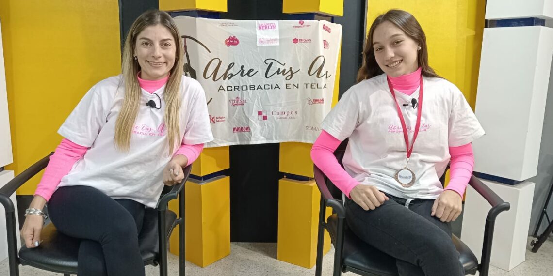 Lara Vanoli y Daiana Berlín contaron su experiencia en el certamen de acrobacias sobre telas en Chile (Video)