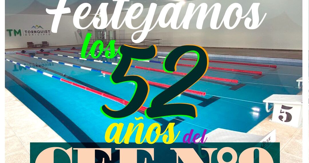 Los 52 años del CEF Nº 9 se celebrarán este jueves en el Natatorio Climatizado Municipal