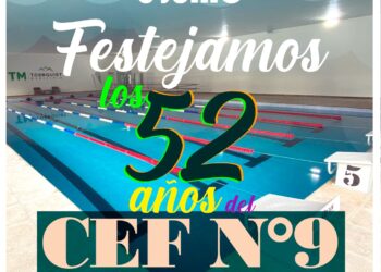 Los 52 años del CEF Nº 9 se celebrarán este jueves en el Natatorio Climatizado Municipal