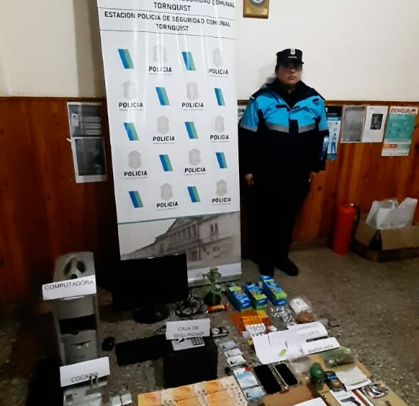 Una pareja aprehendida por comercialización de estupefacientes en Tornquist