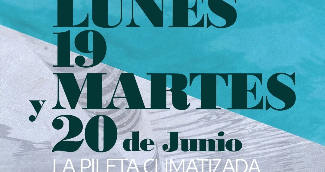 19 y 20 de junio: el natatorio climatizado permanecerá cerrado