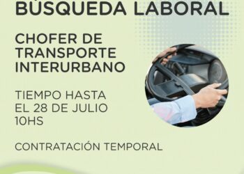 Búsqueda de chofer para transporte interurbano