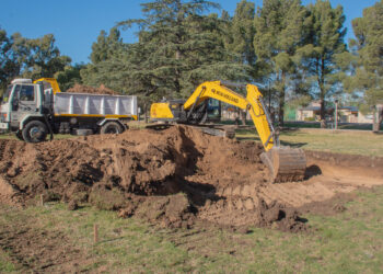 Comenzó la construcción de la piscina municipal de Saldungaray