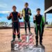Valentin Chuliver en lo mas alto de podio en el micro midget