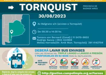 Se vendrá una nueva jornada de recepción de envases vacíos de fitosanitarios