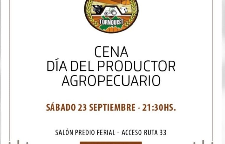 Se llevará a cabo una cena por el día del Productor Agropecuario