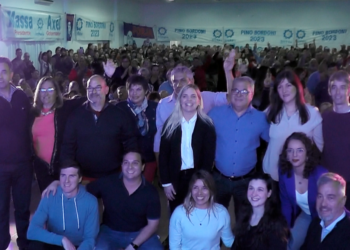 Un importante marco de público acompañó la presentación de la Lista de Unión por la Patria (Videos)