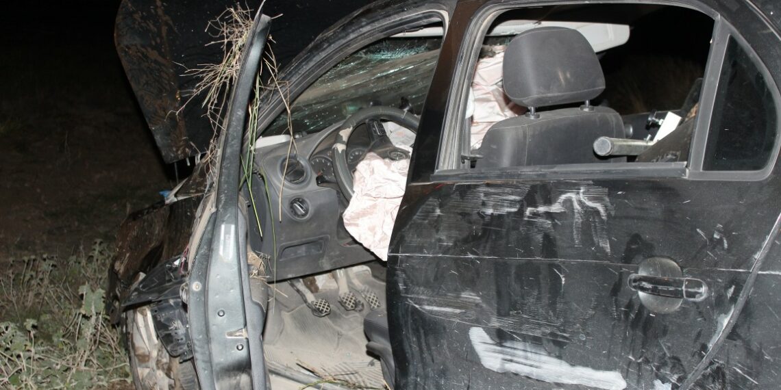 Vuelco en la Ruta 33 a pocos metros del empalme con la Ruta 76 (fotos y video)